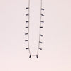925 Sterling Silver Black Strip Stone Chain For Women