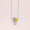 925 Sterling Silver Fevo Flower Chain