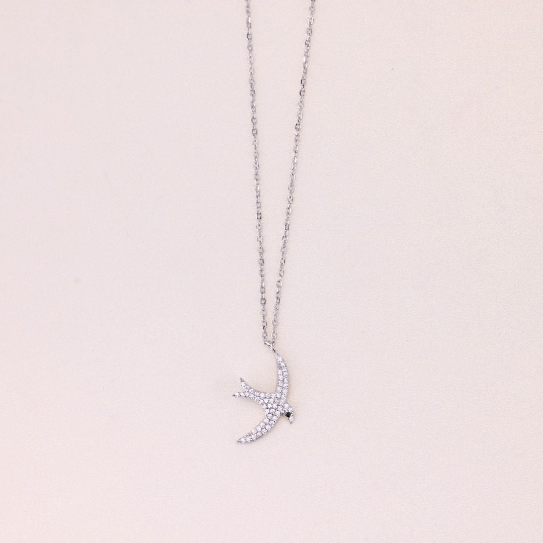 925 Sterling Silver Bird Pendant Chain