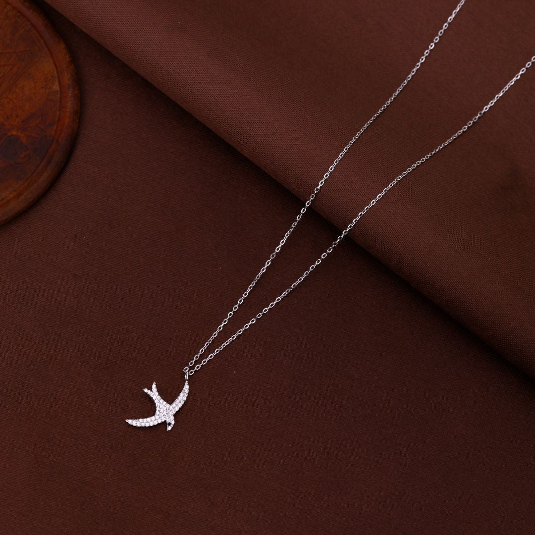 925 Sterling Silver Bird Pendant Chain