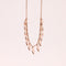 925 Sterling Silver Rose Gold Polished Petals Chain