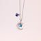 925 Sterling Silver Coloured Planet Moon Stars Chain For Women
