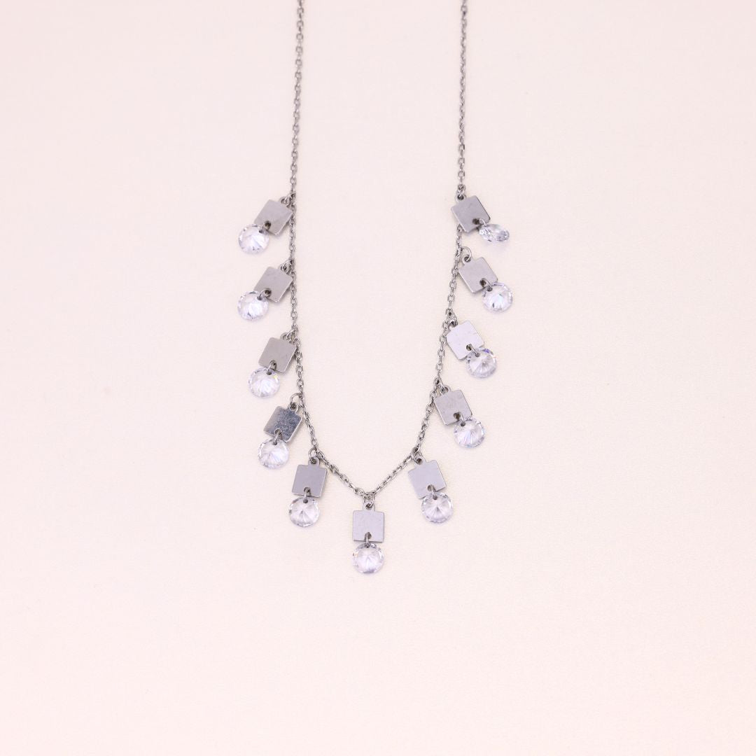 925 Sterling Silver Charm Zircon Chain For Woman
