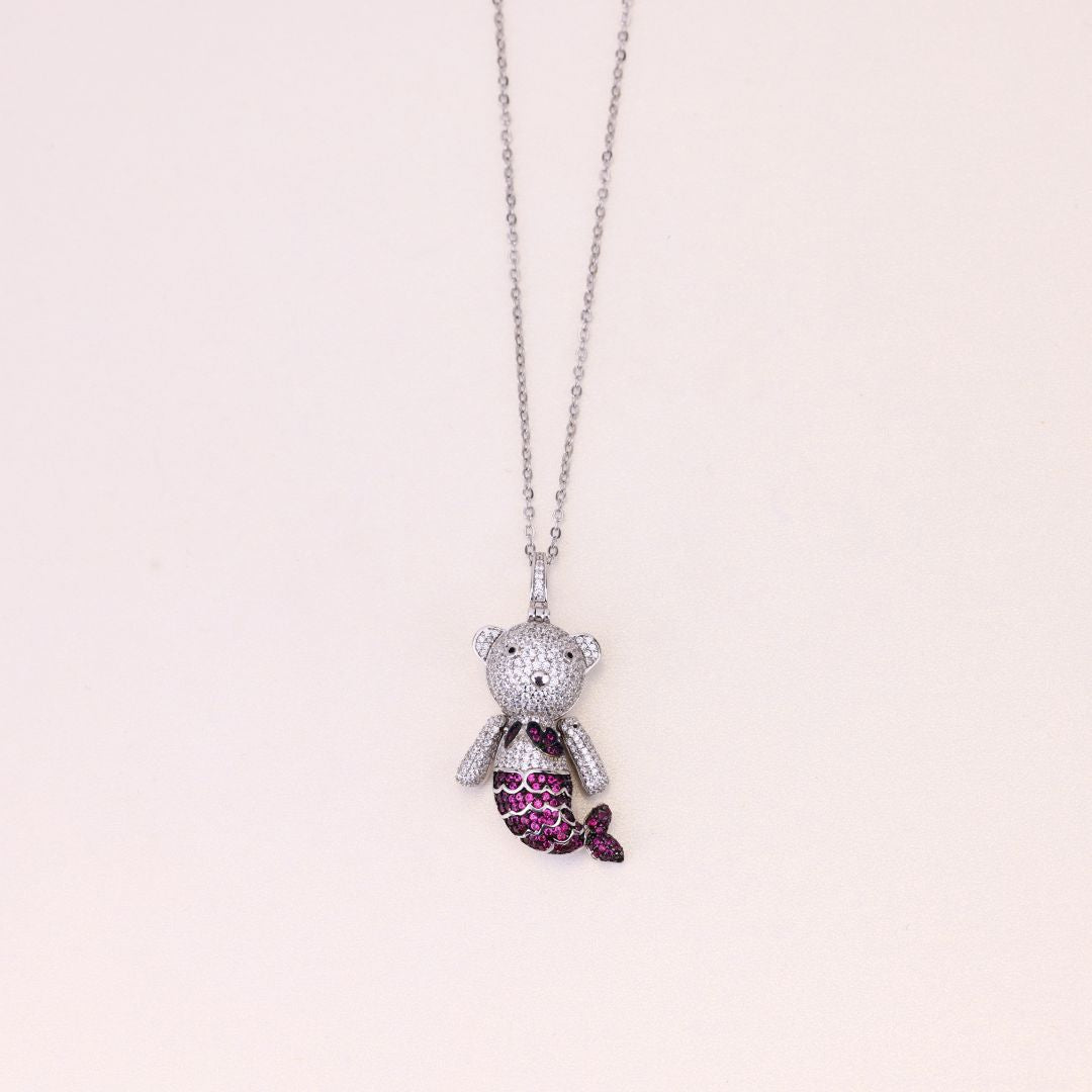925 Sterling Silver Baby Mermaid Chain for Women