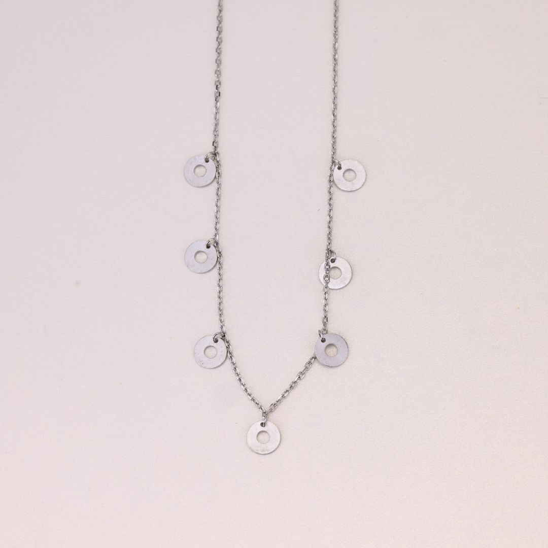925 Sterling Silver Imported Round Charm Chain For Women