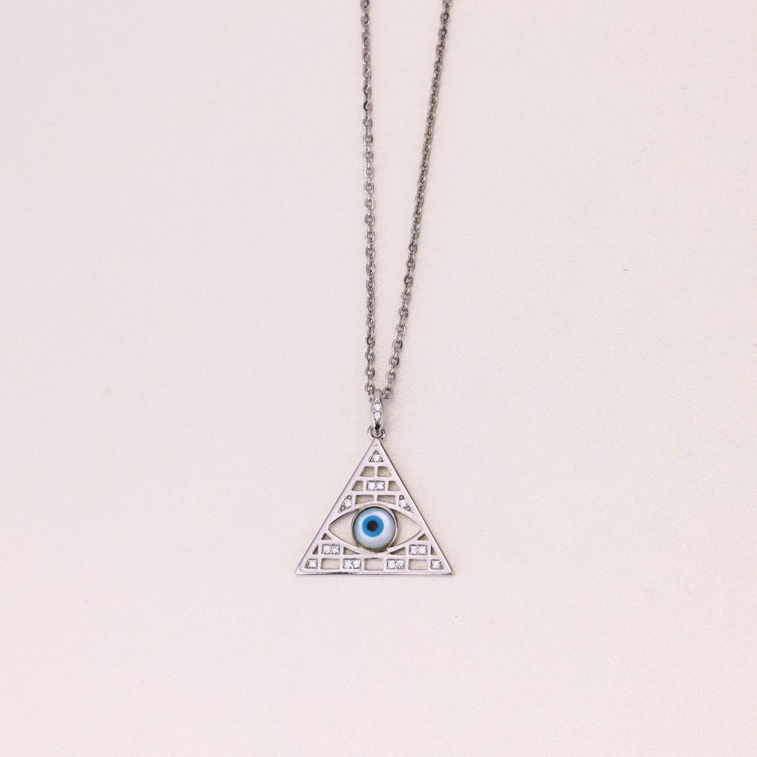 925 Sterling Silver Evil Eye Chain For Women