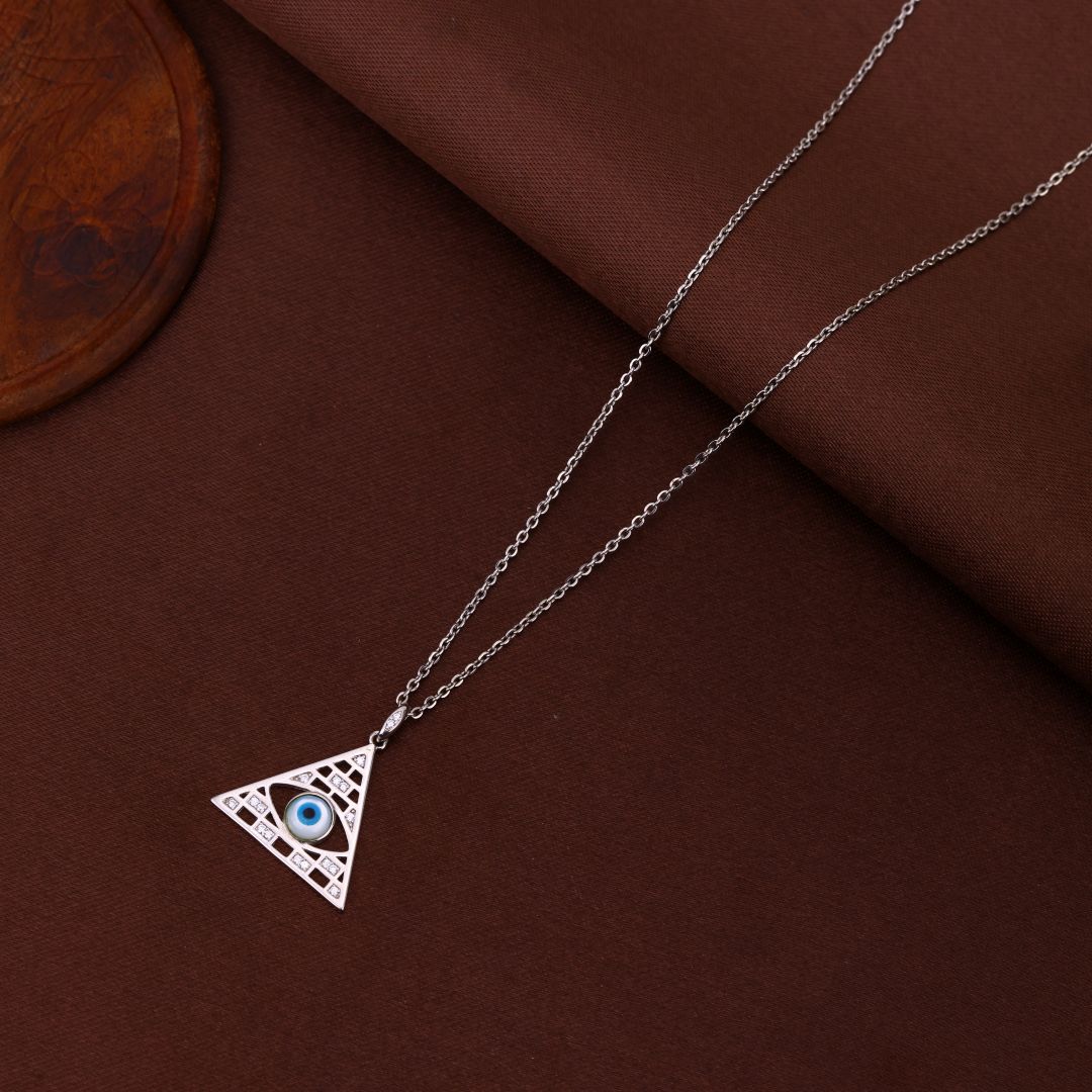 925 Sterling Silver Evil Eye Chain For Women