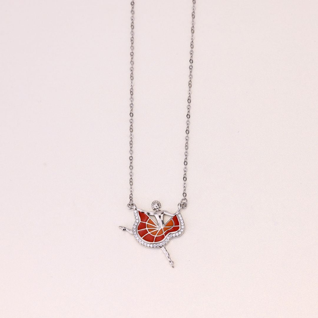 925 Sterling Silver Joyful Lady Dancing Chain