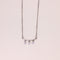 925 Sterling Silver 3 Stone Chain For Women