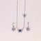 925 Sterling Silver Resin Butterfly Necklace Set